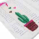 Fashionable handmade embroidered Book Mark tree design