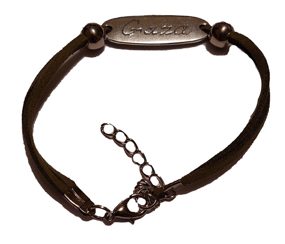 Unisex Handmade Gaza Adjustable shamwa Rope Bracelet غزة in English word