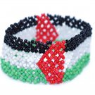 Unisex Palestine Handmade Beaded Flag Bracelet Fashion