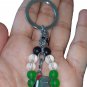Fancy Palestine colored beads design Flag with Palestine metal Map Handala keychain keyring