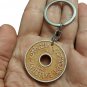 Handmade bone Palestinian coin design Keychain Key Holder Ring