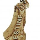 Palestine handmade bone Map Palestine word in English Keychain Key Holder Ring
