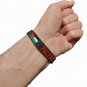 2 Pieces - Silicone Palestine Flag Logo ID Black Bracelet Sports Wristband