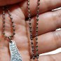 Palestine Metal Silver Map Palestinian cities with silver Metal 50cm Necklace