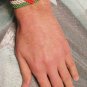 2 Pieces Unisex Palestine Handmade Beaded Flag Bracelet Fashion & Key chain gift