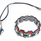 (2 Pieces) Palestine Collection Palestine Pendant with a Necklace, Bracelet