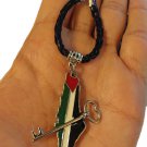 Palestine handmade Metal  Map & Return Key Keychain Key Holder Ring