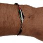 Palestine Flag unisex Adjustable Rope Bracelet Fashion SILVER Map Wristband