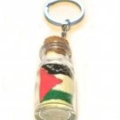 Sea Sand Glass Bottle Love Free Palestine collection Flag design Key chain