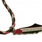 Palestine Metal Map Flag with Palestine word in English colored Leather Necklace Palestine Metal Map Flag with Palestine word in English colored Leather Necklace