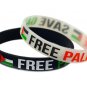 2 Pieces Unisex Free PALESTINE Save Gaza Fashion Wristband Silicone Bracelets