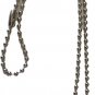 Palestine Metal Silver Map &  Handala character with silver Metal 50cm Necklace