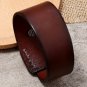 Unisex fashionable Genuine Leather Bracelet wristband black or brown color