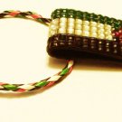 Fancy Colored strass Palestine Flag key chain keychain and adjustable bracelet