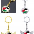 Palestine fashion Crystal & strass Flag Keychain Keyrings