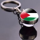 Palestine fashion Flag Keychain Glass Dome Keyring