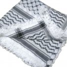 Unisex High Quality Original Unisex Palestine Black and White Kufiyyeh hadab