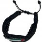 Unique piece of Palestine handmade Silver Flag Metal Map, shining beaded rope adjustable Bracelet