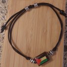 Unisex handmade Palestine Wooden colored Flag Rope Bracelet Fashion Wristband