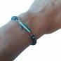 Unisex Palestine silver map pendnat unique shining beaded Bracelet Fashion