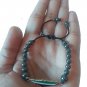 Unisex Palestine silver map pendnat unique shining beaded Bracelet Fashion