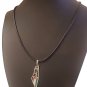 Palestine Silver Metal Flag Map Pendnat with 50cm black Leather Necklace