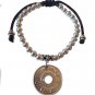 Unisex handmade Palestine silver coin pendant unique Bracelet Fashion