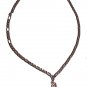 Palestine colored fancy Map pendant Silver Metal leather necklace