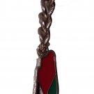 Palestine Metal Map colored flage design keychain