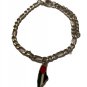 Handmade silver chain bracelet with mini Palestine flag