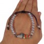 Palestine unique Unisex  Jerusalem map pendant Silver beaded adjustable bracelet