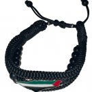 Palestine Unisex unique silver map design braided rope bracelet wristband Palestine Unisex unique silver map design braided rope bracelet wristband
