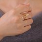 2 pcs (set) adjustable palestine map gold & silver&Acirc;&nbsp;Ring
