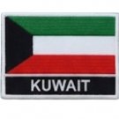 Flag Embroidered Patch-National Kuwait Pride Iron-On Sew-On Badge Flag Embroidered Patch-National Kuwait Pride Iron-On Sew-On Badge
