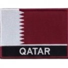 Flag Embroidered Patch-National QATAR Pride Iron-On Sew-On Badge Flag Embroidered Patch-National QATAR Pride Iron-On Sew-On Badge