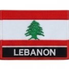 Flag Embroidered Patch-National LEBNON Pride Iron-On Sew-On Badge Flag Embroidered Patch-National LEBNON Pride Iron-On Sew-On Badge
