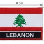 Flag Embroidered Patch-National LEBNON Pride Iron-On Sew-On Badge