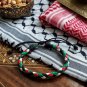 Bundle & Save Pcs of (2) Palestine Men's & Women's Multi-Color Braided Leather Cord Bracelet
