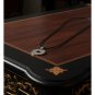 Palestine antique coin pendant 50 cm leather necklace