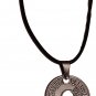 Palestine antique coin pendant 50 cm leather necklace