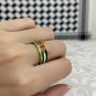 Palestine unique Gold shemag design Adjustable stainless steel Ring