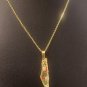 Palestine stainless steel Unisex Gold map design pendant 60 cm necklace