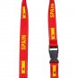 Spain National Flag Lanyard with Quick-Release Buckle and Metal Swivel Hook