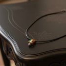 Palestine Unisex wood flag pendant 50 cm leather necklace