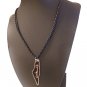 Palestine unique Unisex pendant leather necklace Palestine word in Arabic فلسطين