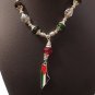 HANDMADE  Palestine car hanging beaded pendent