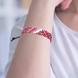 A Set Of 2 Pieces (Red & Black) Palestine Shemagh design Adjustable bracelet