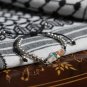 Palestine unique Unisex  Jerusalem map pendant Silver beaded adjustable bracelet