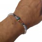 Palestine unique Unisex  Jerusalem map pendant Silver beaded adjustable bracelet