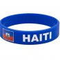 Bundle & Save Pcs Of (2) HAITI Flag Silicone Wristband – Blue Bracelet.